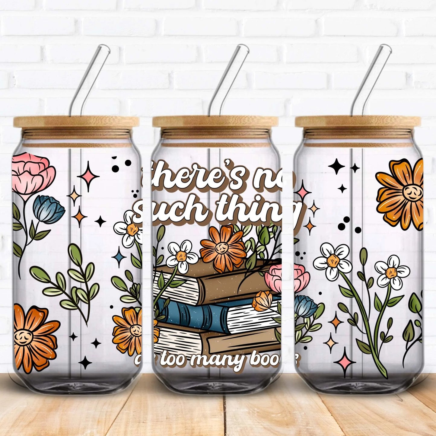 No such thing as too many books floral - PRE ORDER