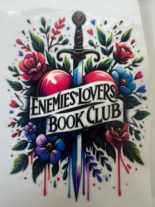 Enemies to lovers watercolour UVDTF cup single sided