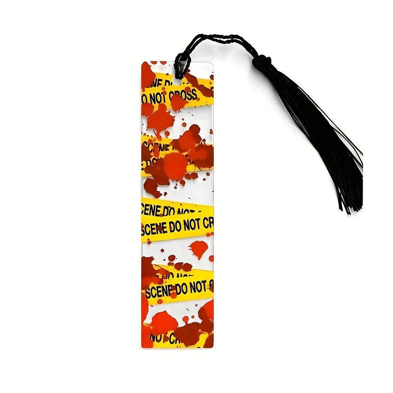 Blood Splatter cime scene bookmark