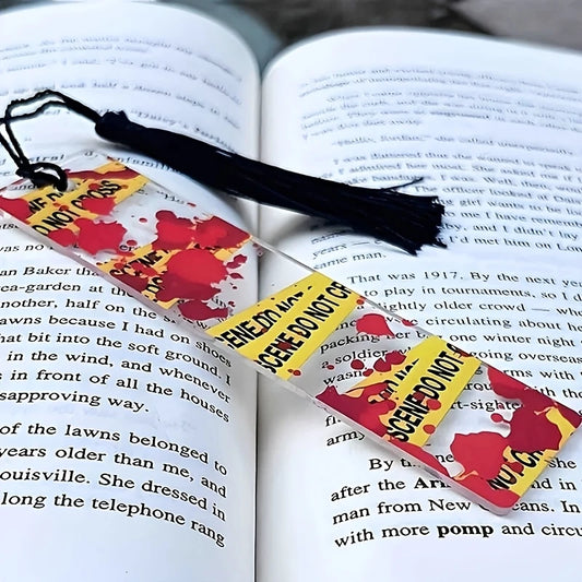 Blood Splatter cime scene bookmark