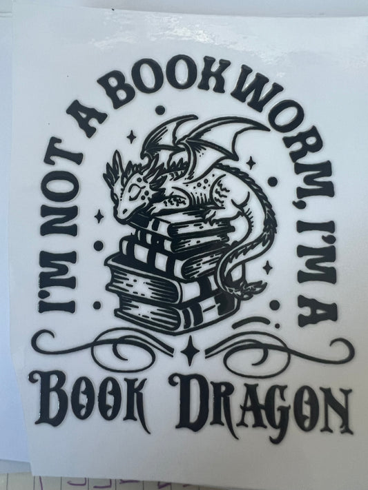Book dragon UVDTF cup single sided