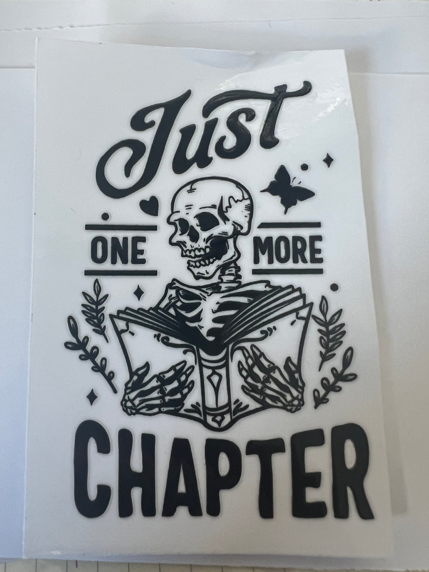 Skeleton just one more chapter UVDTF cup single sided