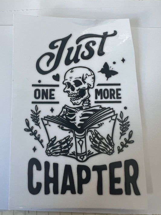 Skeleton just one more chapter UVDTF cup single sided