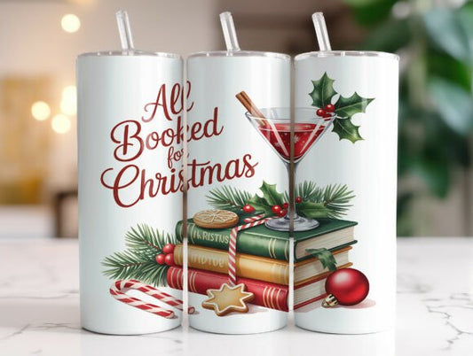All booked for Christmas - 20oz tumbler