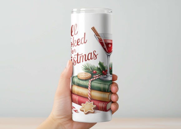 All booked for Christmas - 20oz tumbler