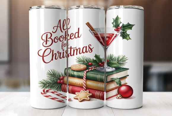 All booked for Christmas - 20oz tumbler