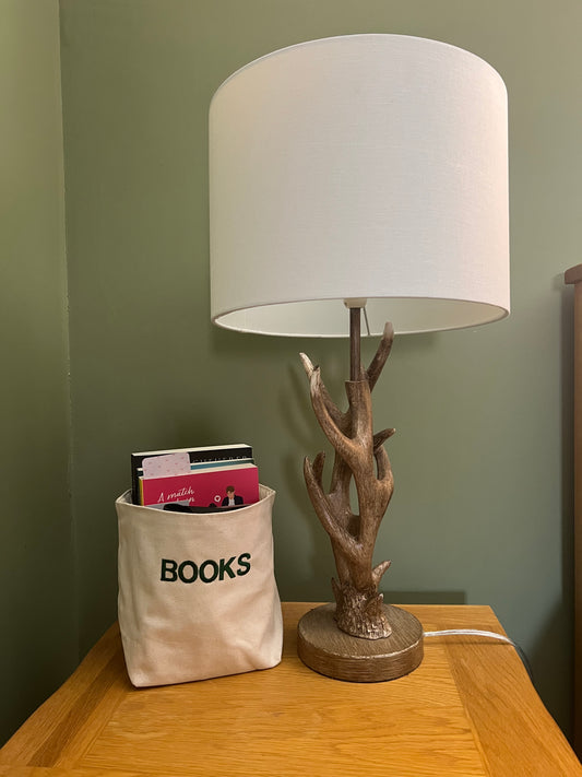 Bedside book basket