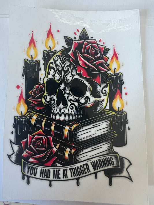 You had me at trigger warnings UVDTF cup single sided