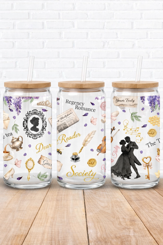 Regency Romance Glass Can.