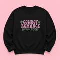 All I Need is a Bat Boy black jumper with purple embroidered text and sparkle details