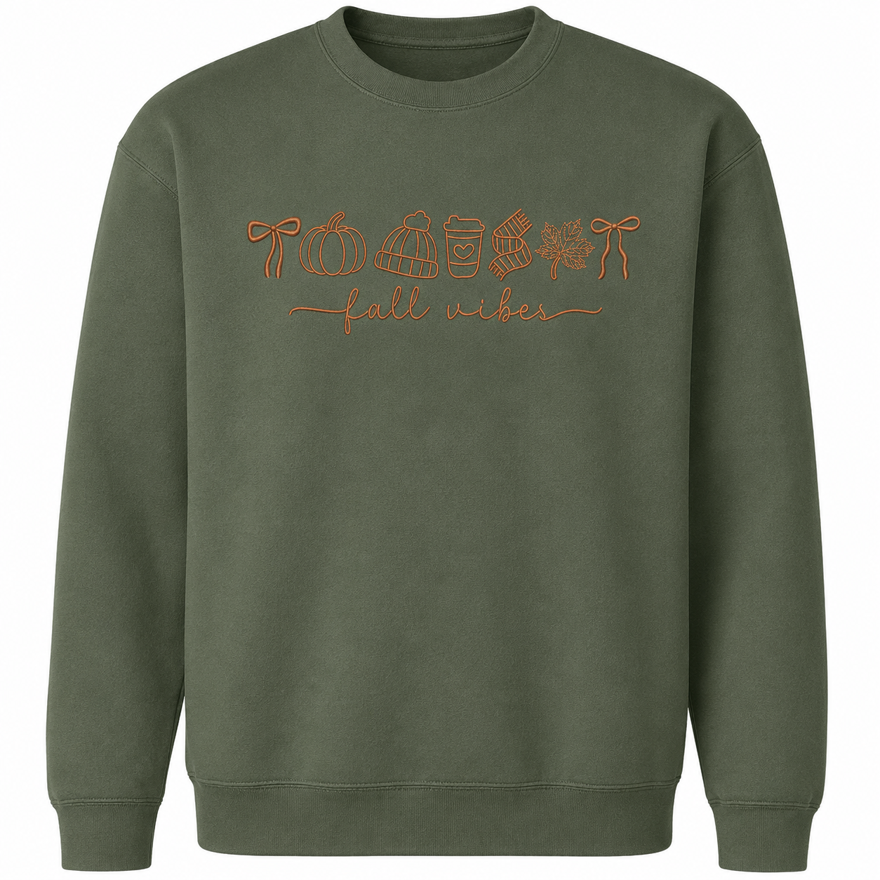 Fall Vibes Embroidered Sweatshirt