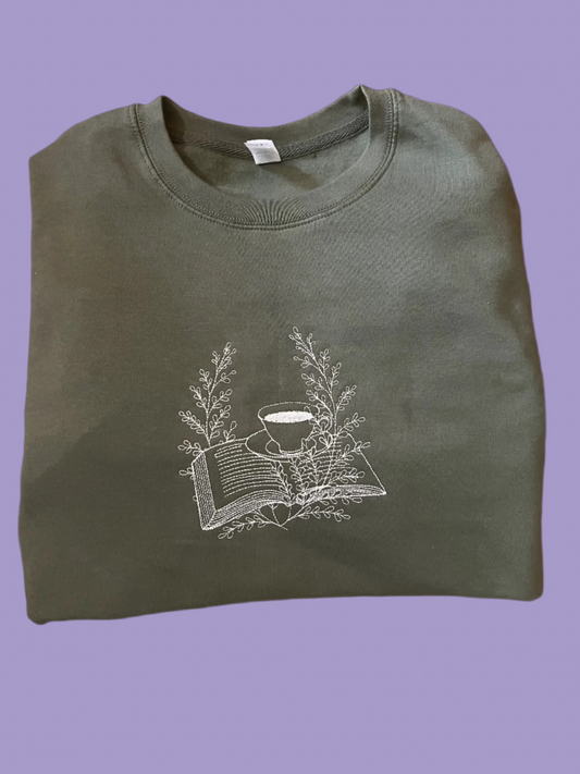 Books and Coffee sweatshirt