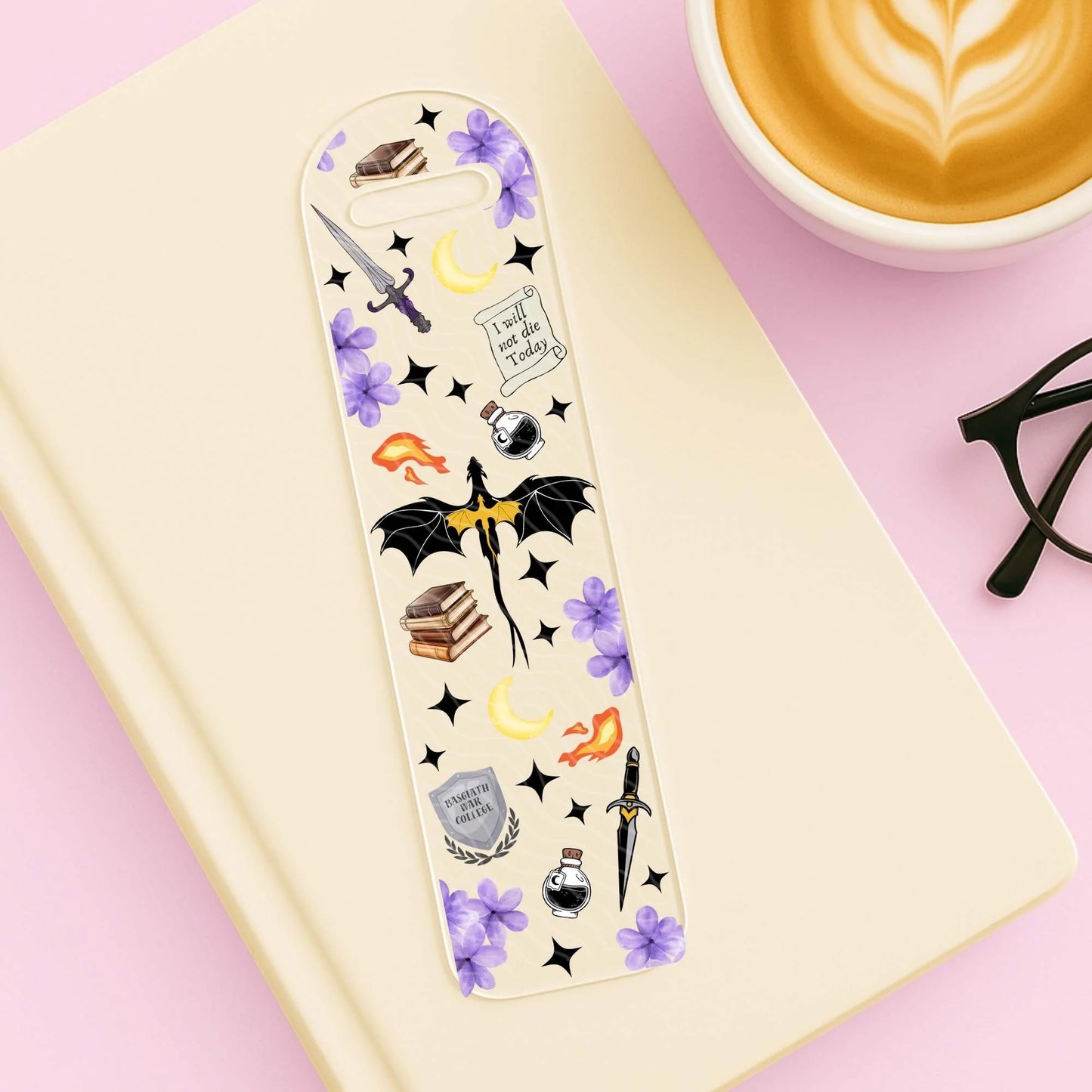 Fourth Wing inspired Acrylic bookmark