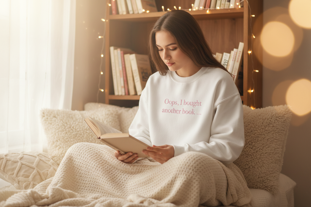 Oops I Bought Another Book Jumper Mockup